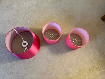 Photo of free Pink lamp shades (G43) #1