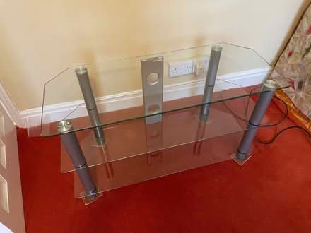 Photo of free Glass tv stand (Chapeltown LS7) #1