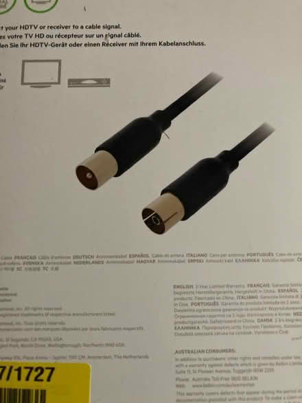 Photo of free TV Aerial connection (M/F) (North Watford WD17) #2