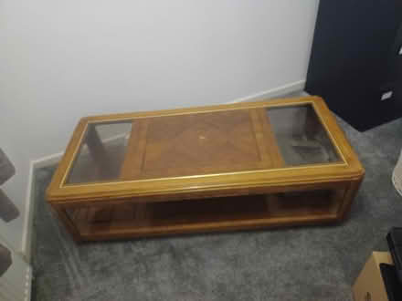 Photo of free Large Coffee table with glass (Lamberhead Green WN5) #3
