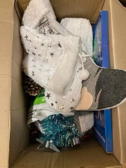 Photo of free Box of Christmas tree decorations (Higher Walton Preston PR5) #1