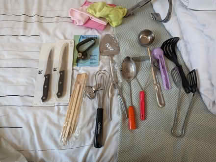 Photo of free Mixed kitchen utensils and cloths (Kennington SE11) #1