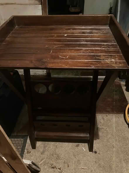 Photo of free Dark wood folding table (Tonbridge TN10) #2
