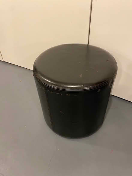 Photo of free Black footstool/seat (Greenwood/Phinney) #1