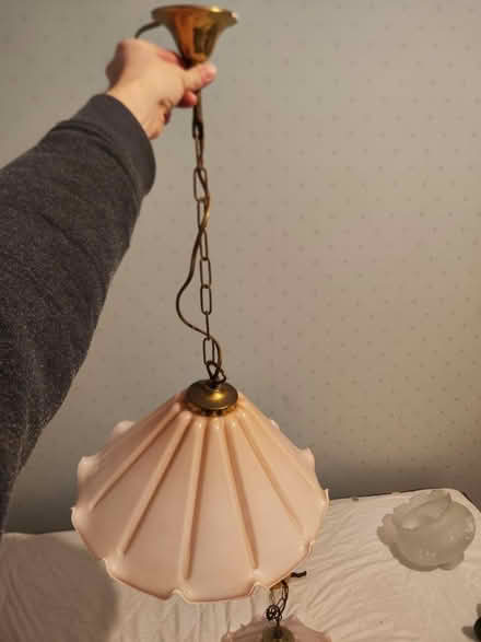 Photo of free Pair of glass light fittings (Twerton) #2