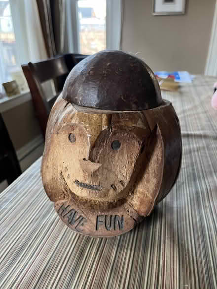 Photo of free wooden monkey drink holder (Ball Square) #2