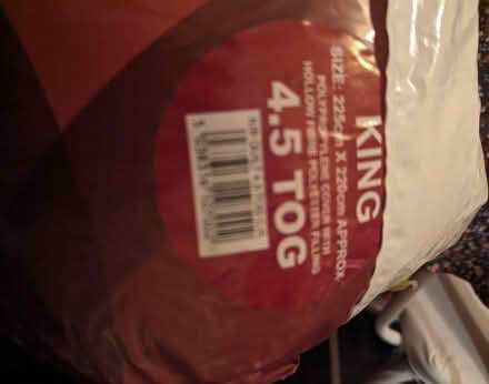 Photo of free King Size Duvet plus duvet cover and mattress protector. (Rowditch DE22) #3