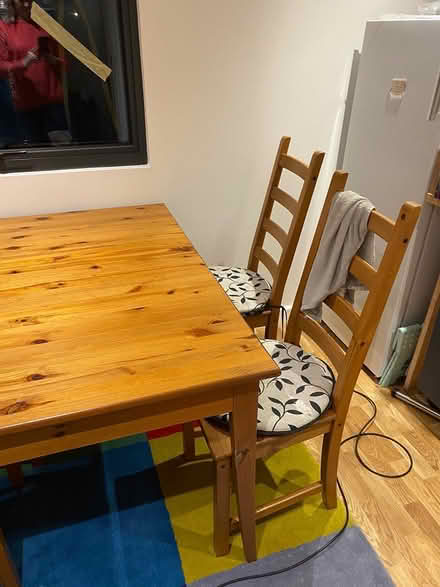 Photo of free Ikea table and four chairs (Lytchett matravers) #1