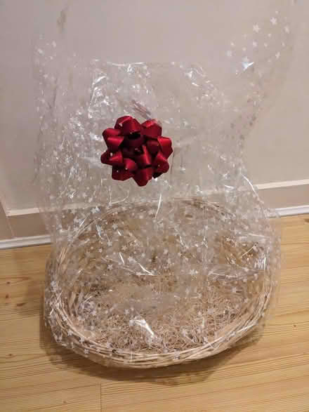 Photo of free Wicker basket for hamper with wrapping (Spinningfields M3) #1