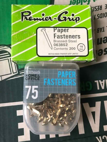 Photo of free Paper Fasteners (Cuckfield) #1