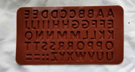 Photo of free Chocolate alphabet mould (Aldrington BN3) #2