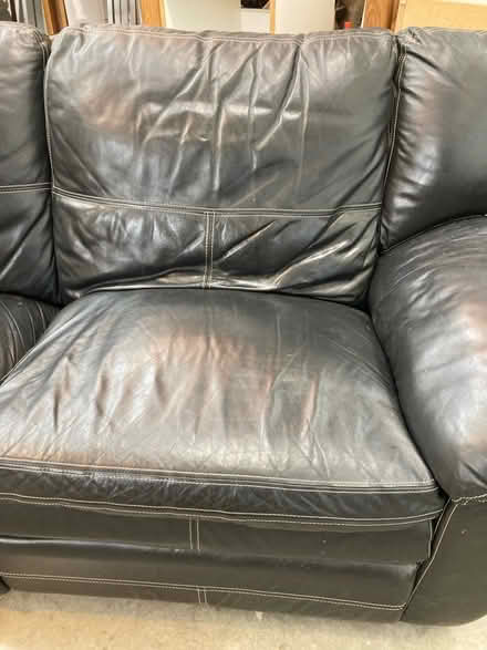 Photo of free Leather couch with recliners (136th Ave. and I 25) #2