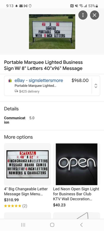 Photo of free 1 Lighted Marquee Signs (Daly City) #1