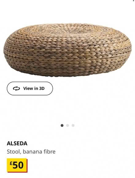 Photo of free Ikea rattan footstool (Heath End WS3) #2