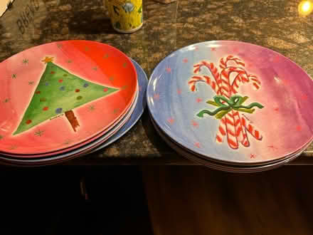Photo of free Melamine Christmas Plates(11 total) (Middletown, NJ) #1