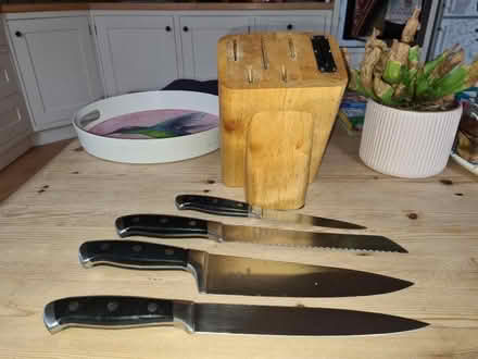 Photo of free Knives and block (Bear Flat) #1