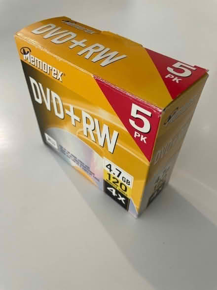 Photo of free Pack of 5 DVD+RW (St Pauls Ward GU15) #3