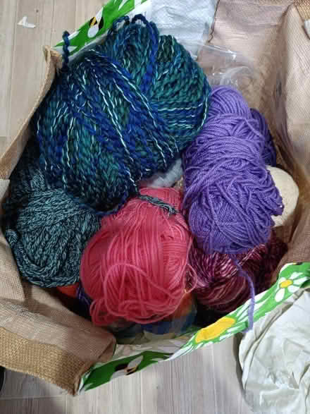 Photo of free Bag of assorted yarn (Morley DE21) #1