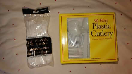 Photo of free Good quality plastic cutlery (east Markham) #1