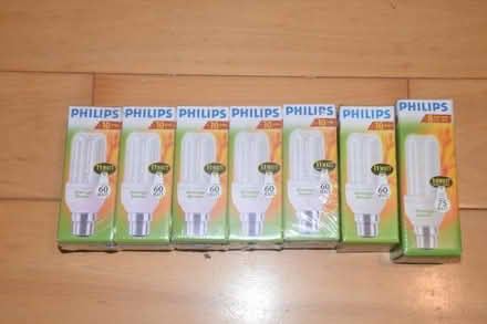 Photo of free Six new boxed fluorescent energy-saver light bulbs (West End EH12) #1