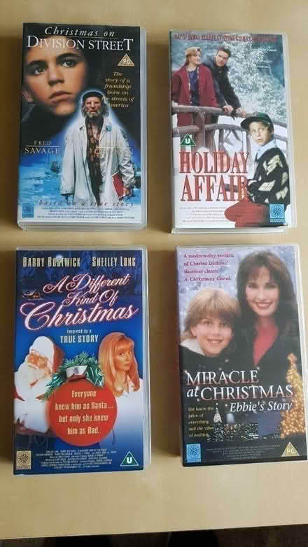 Photo of free Four Christmas Themed Vhs Videos (Handforth SK9) #2