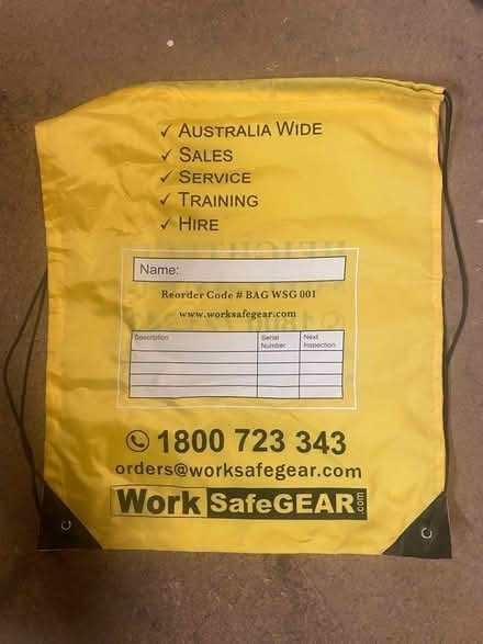 Photo of free Yellow drawstring bag (Marrickville) #2