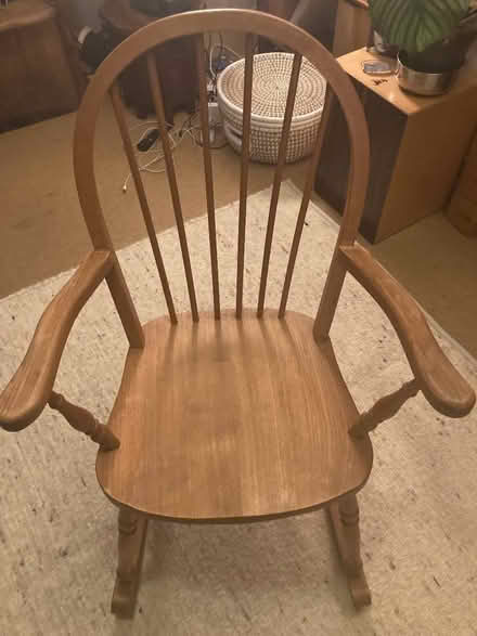 Photo of free Small Wooden Rocking chair (nr Brighton station) (West Hill BN1) #1