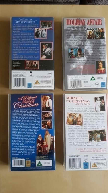 Photo of free Four Christmas Themed Vhs Videos (Handforth SK9) #3