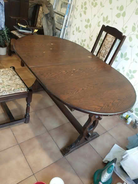 Photo of free Wooden dining table and chairs (Upton CH49) #3