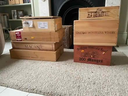 Photo of free Wooden wine boxes (West dulwich) #1