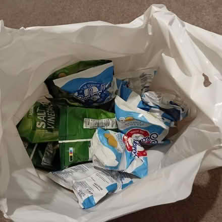 Photo of free Carrier bag of salt and vinegar crisps (Carlyon Bay PL25) #1