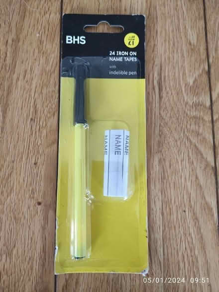 Photo of free Iron on name tapes (Chesham HP5) #1