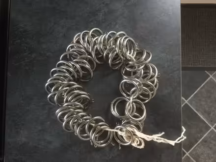 Photo of free 72 metal curtain rings (Oadby Lodge Farm LE2) #1