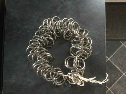 Photo of free 72 metal curtain rings (Oadby Lodge Farm LE2) #1