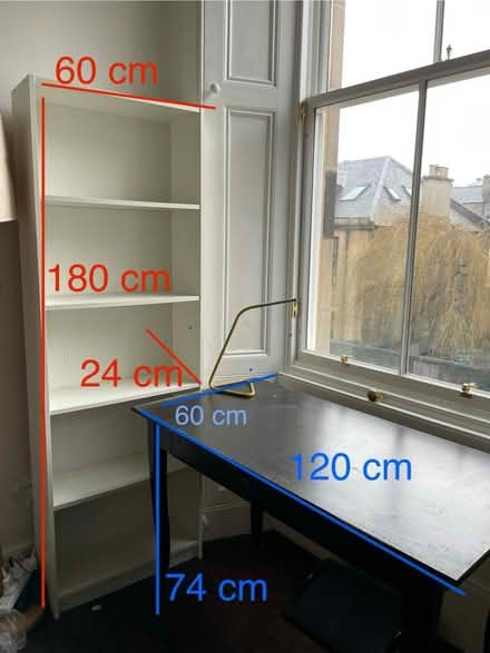 Photo of free Desk and bookshelf (Marchmont EH9) #1