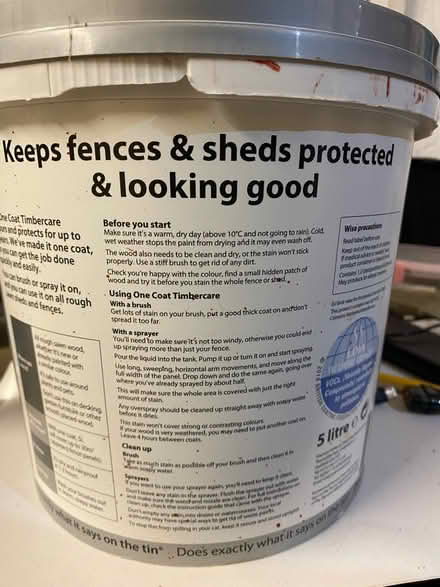 Photo of free Ronseal One Coat Fence/ shed paint (OX26) #3