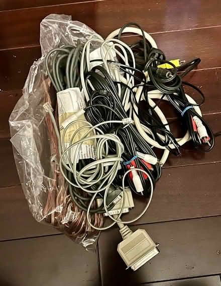 Photo of free Coaxial cables, printer/phone cords (Beaconhill South) #1