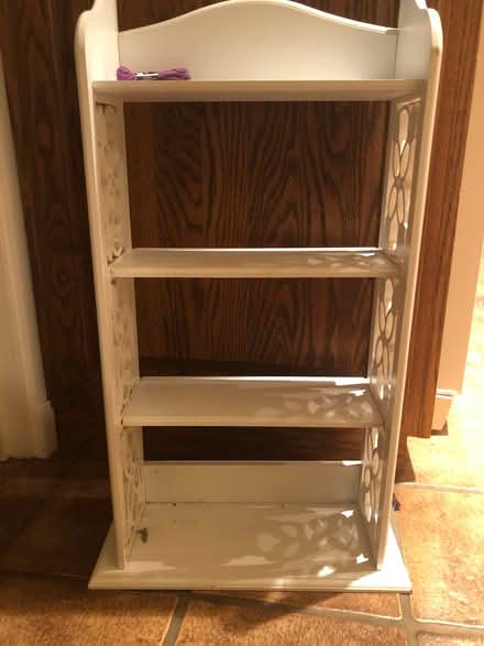 Photo of free White wooden shelves (Eagle Hill, Redwood City) #2