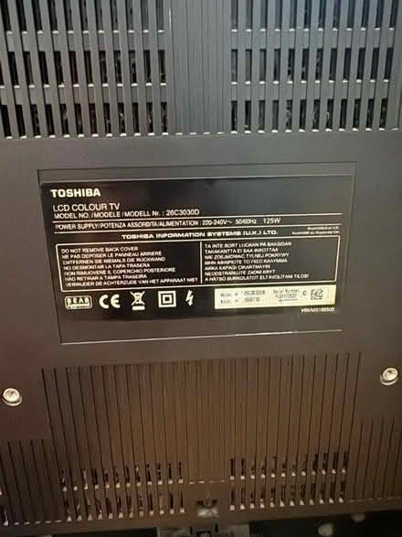 Photo of free TV Toshiba Regza 26” (SE16 Rotherhithe) #3
