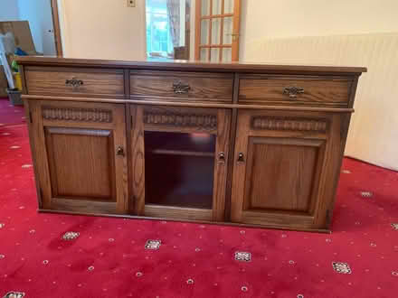 Photo of free Oak finish sideboard (Corby Glen NG33) #1