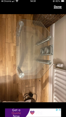 Photo of free Glass tv stand (Swords - near pavilions) #2