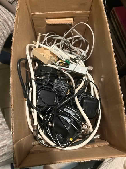 Photo of free Cables: coax, telephony, adapters (20009 Adams Morgan) #1
