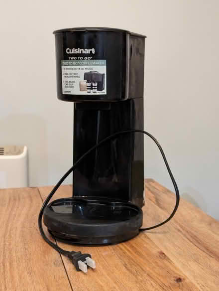 Photo of free Cuisinart "to go" coffee maker (Kensington) #3