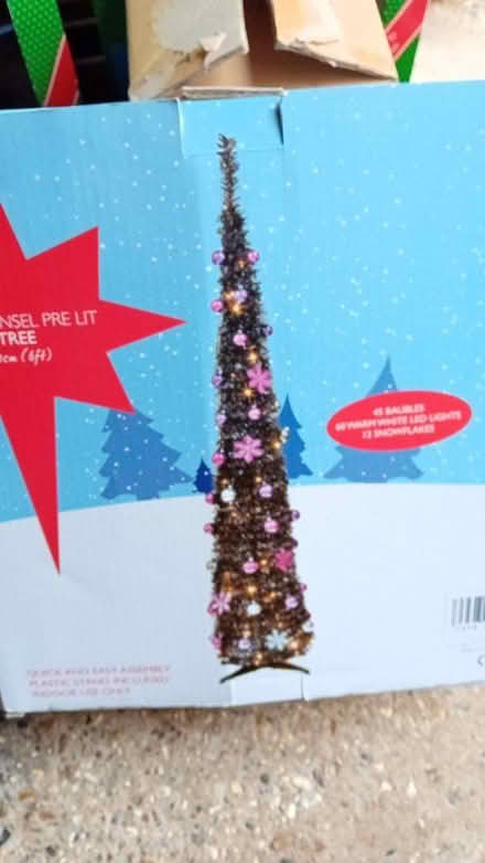 Photo of free 6ft pop up pre-lit Christmas tree (CM23) #1