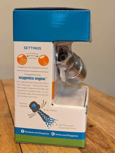 Photo of free Oxygenics shower head (Kensington) #1