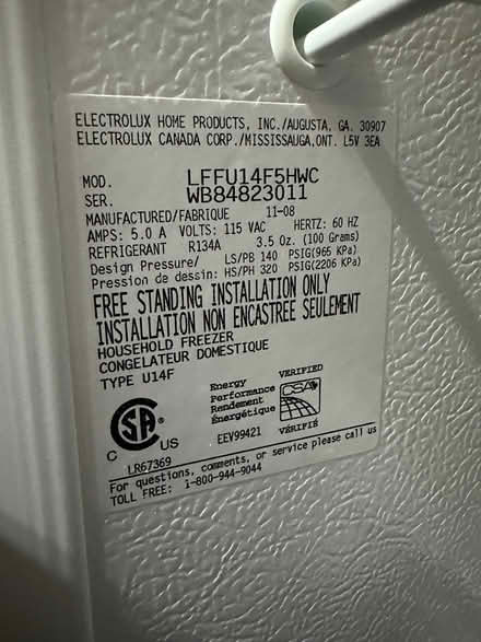Photo of free Upright freezer (Lilburn) #3