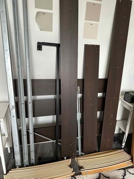 Photo of free Ikea double bed frame with slats (SS1) #1