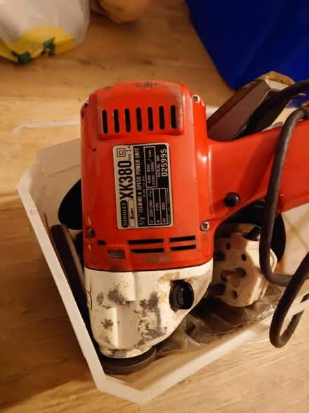 Photo of free Old electric Drill with sawing and sanding accessories (Caterham CR3) #1