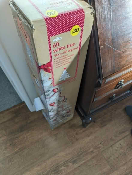 Photo of free Christmas Tree (White, 6ft) (Charnock S12) #1