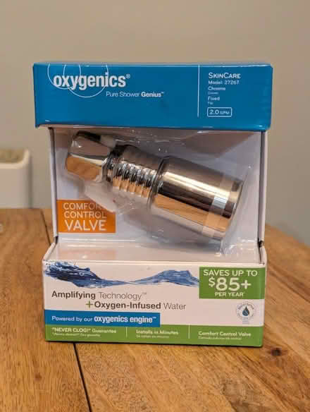 Photo of free Oxygenics shower head (Kensington) #4